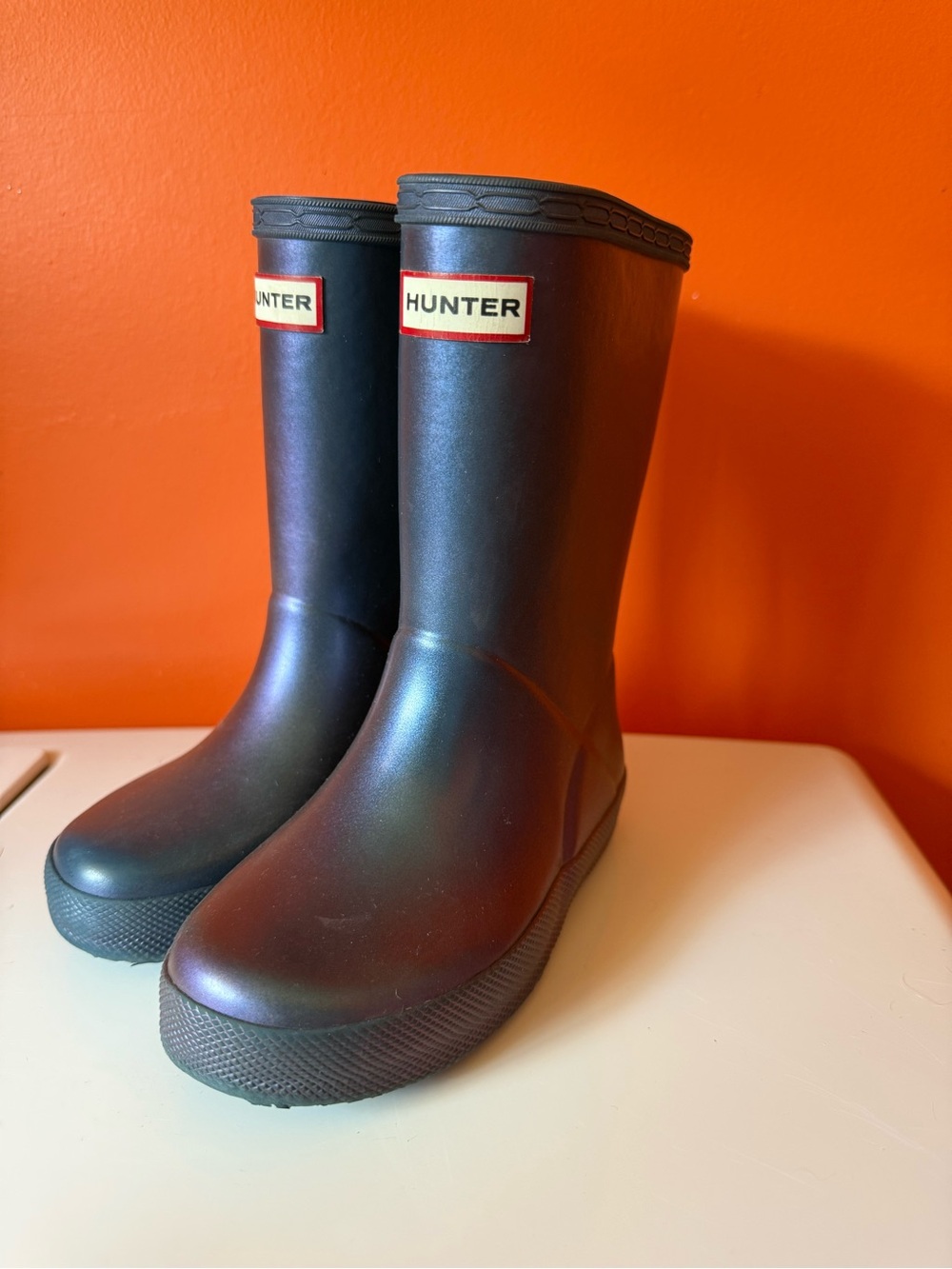 Hunter Kids Waterproof Black Rain Boots